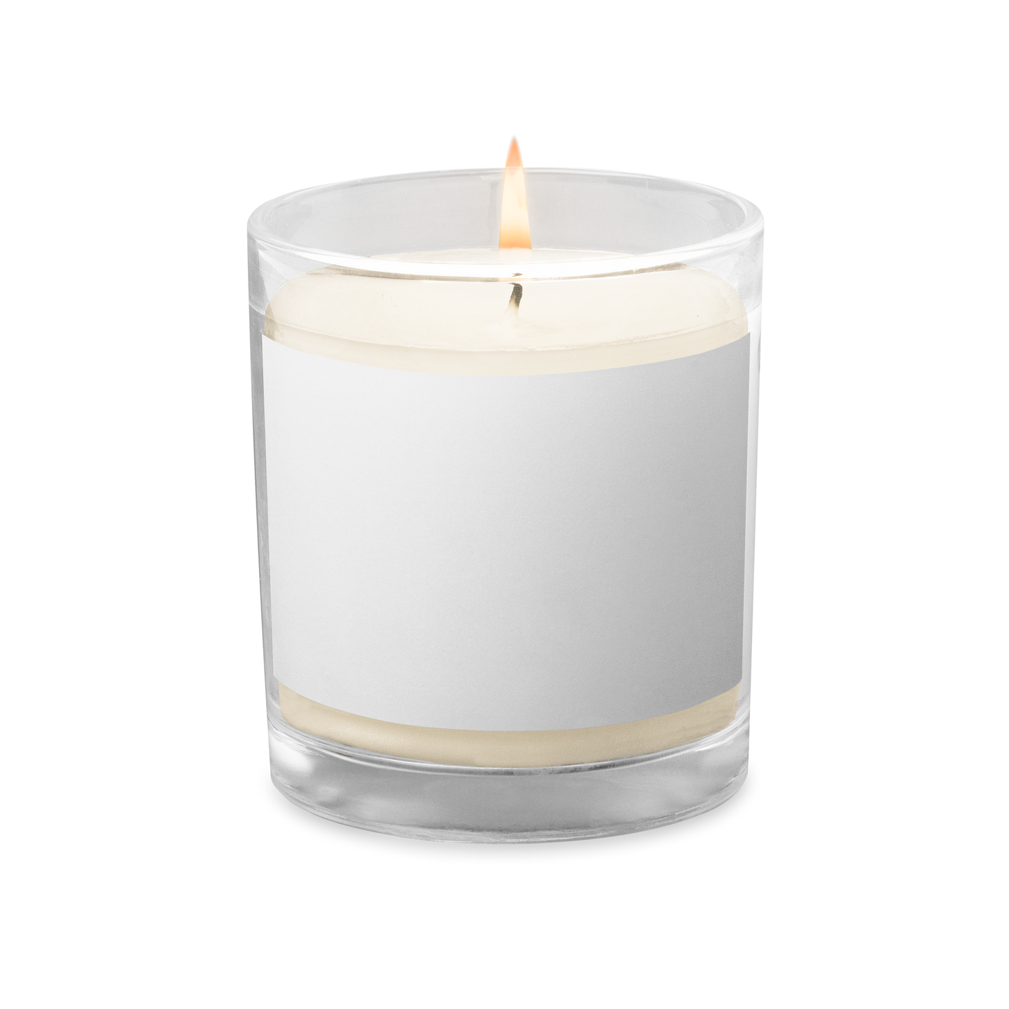 Glass jar soy wax candle